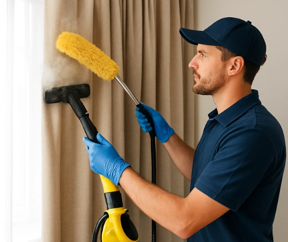 Trusted blind cleaning technician Matty Curtain Cleaning launching-place-vic QLD