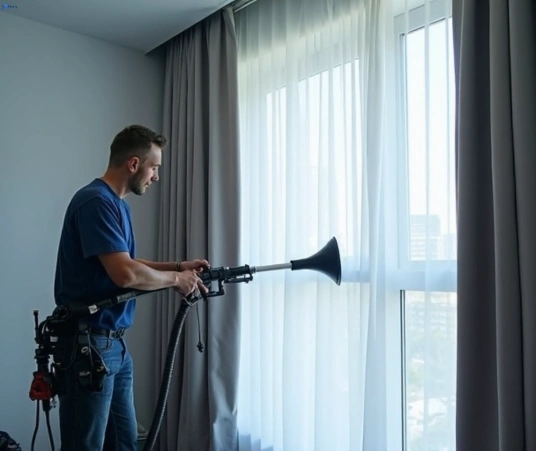 Professional curtain steam cleaning process equipment Matty Curtain Cleaning launching-place-vic