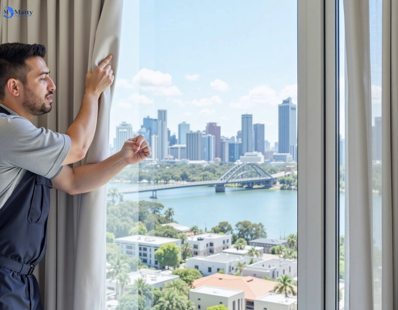 Professional curtain steam cleaning service launching-place-vic QLD by Matty Curtain Cleaning