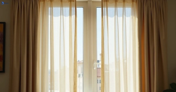 Dusty and dull curtains in launching-place-vic before steam cleaning